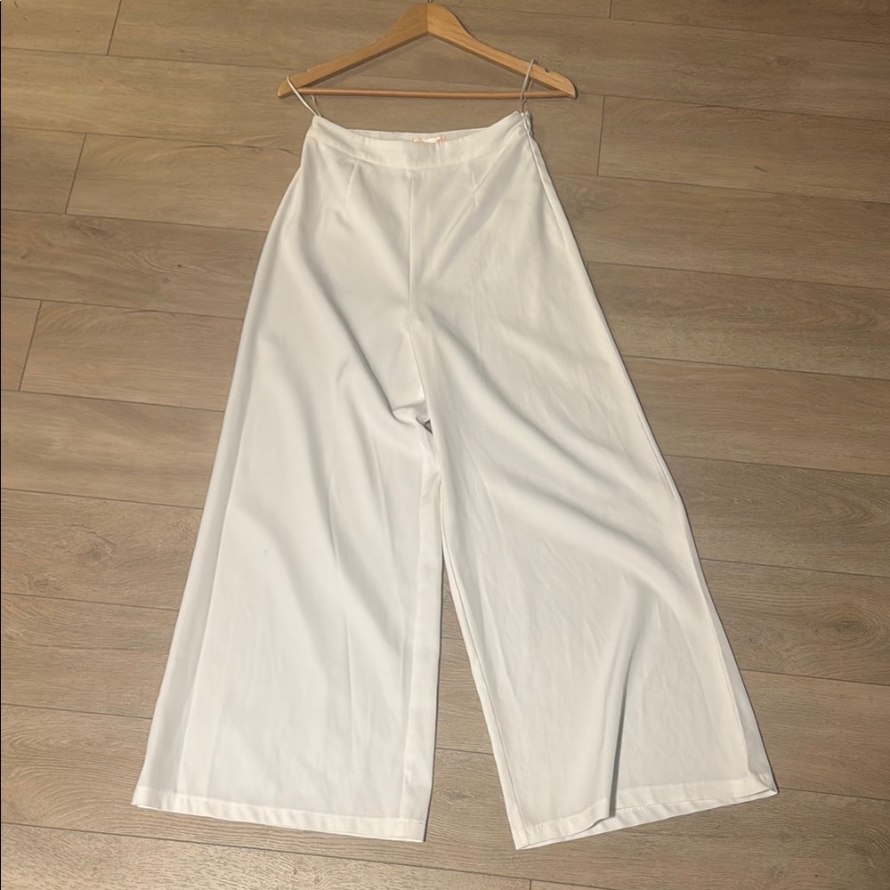 Hello Molly White Wide Leg Pants for Versatile Styling